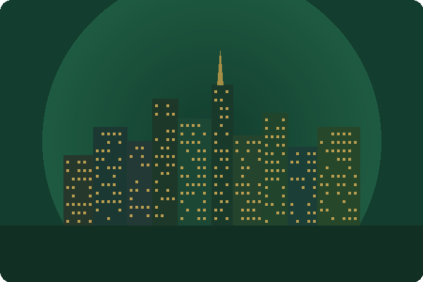 Bangkok skyline scene